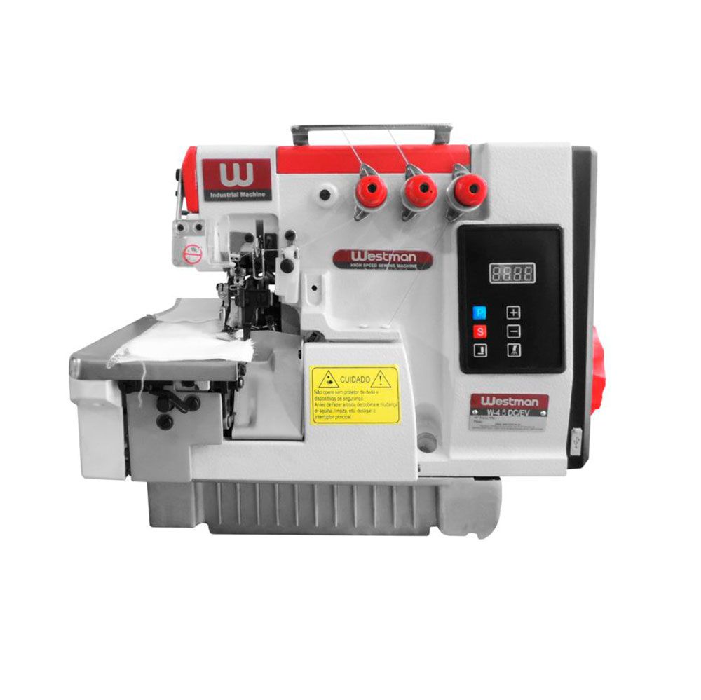 Máquina De Costura Interloque 2 Ag 5 Fios Direct Drive Semi Eletrônica W4-5Dc/E