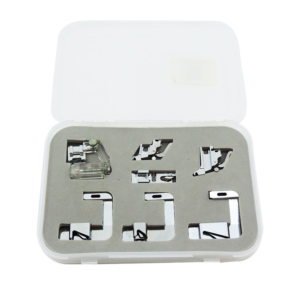 Kit De Pé Sapatas E Calcadores Para Barra, Bainha E Viés 7 Peças