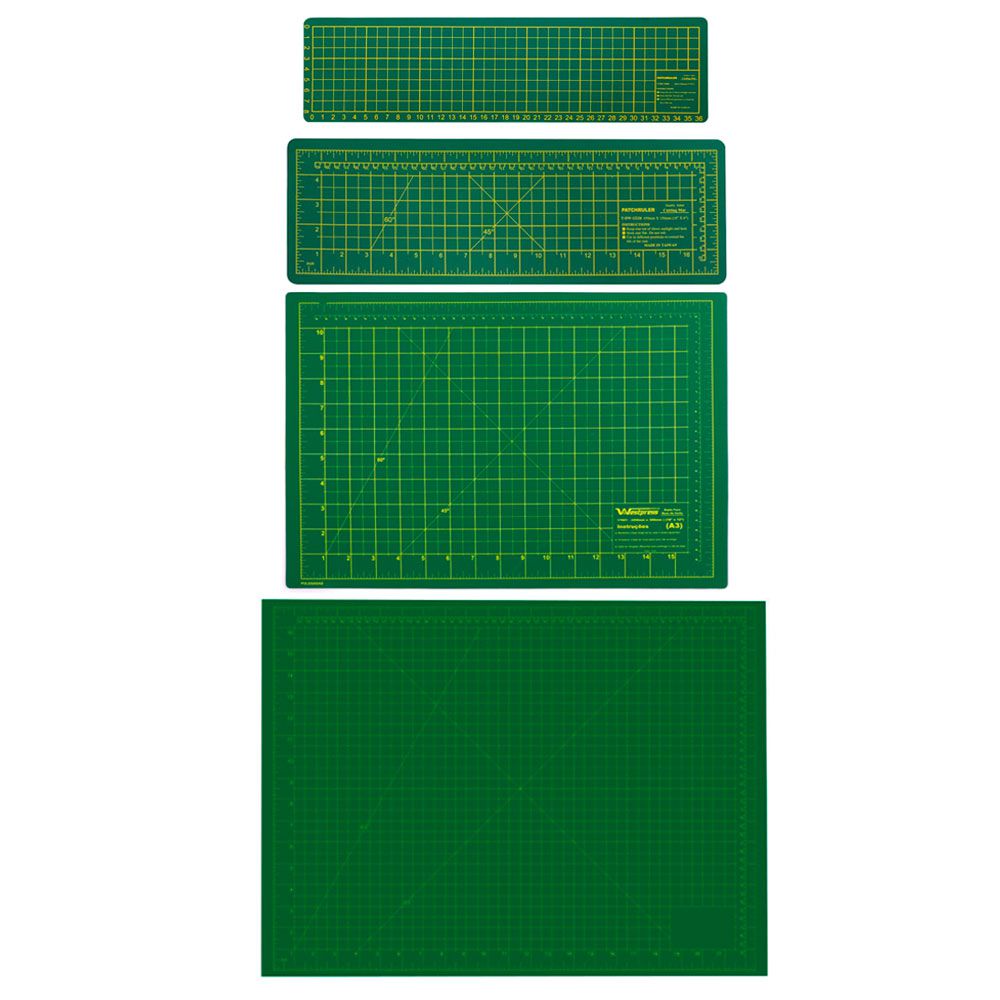 Base Para Corte De Tecidos Patchwork E Scrapbook Frente E Verso - 38X10 Cm - Imagem 5