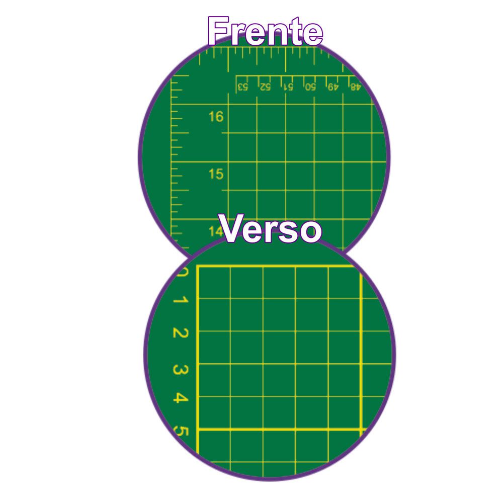 Base Para Corte De Tecidos Patchwork E Scrapbook Frente E Verso - 38X10 Cm - Imagem 4
