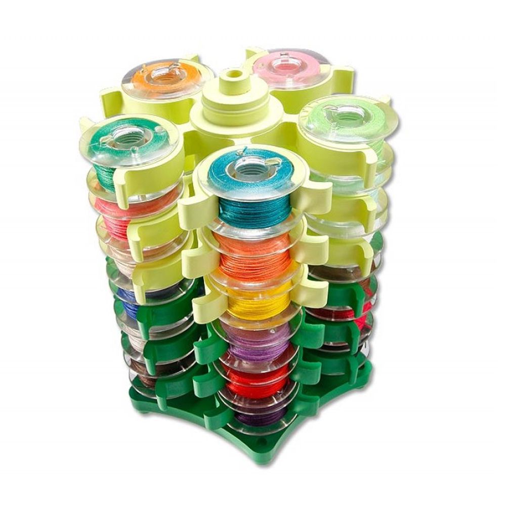 Porta Bobina Torre Para Patchwork Costura 30 Bobinas - Imagem 2