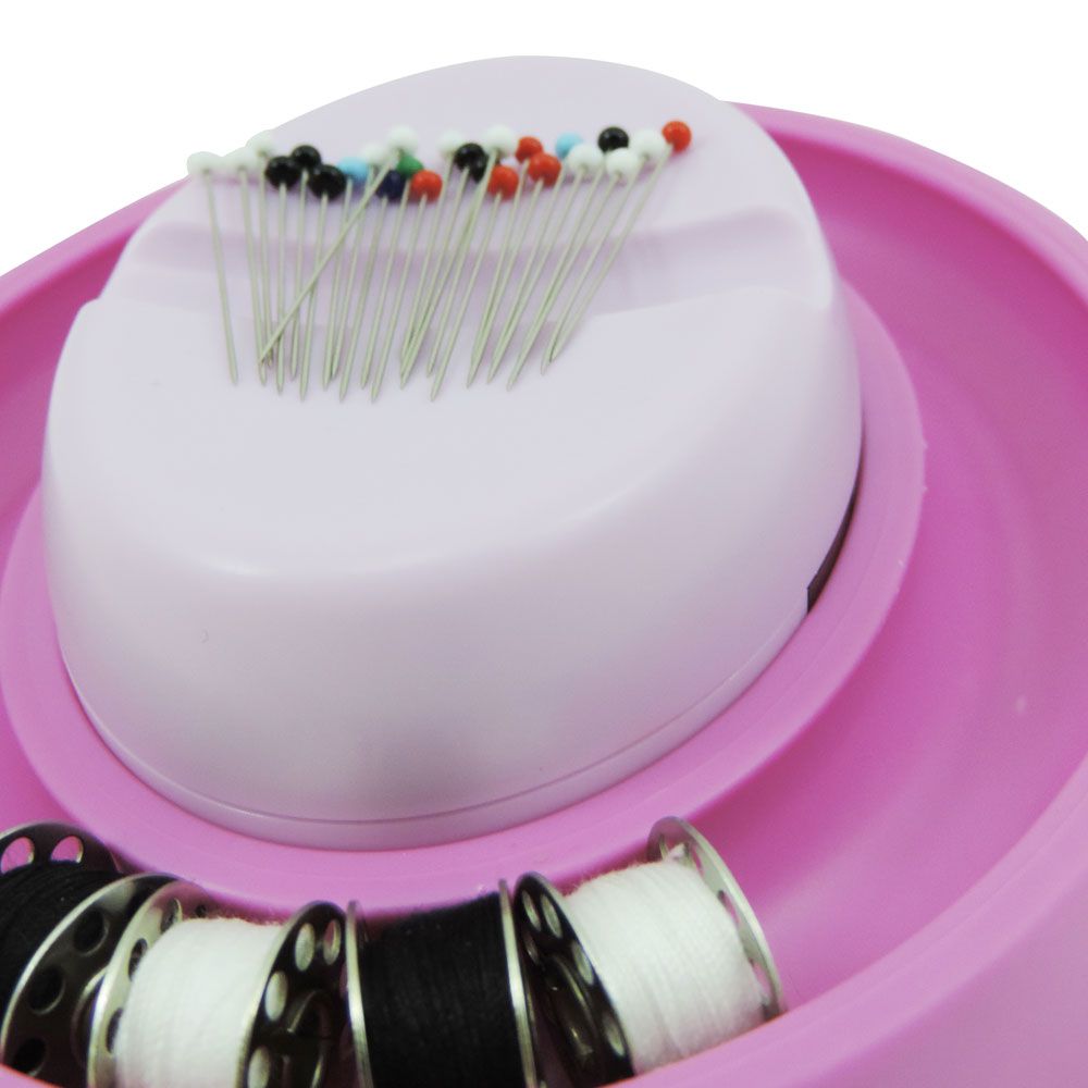 Conjunto Porta Bobina Circular com Porta Alfinetes Magnético