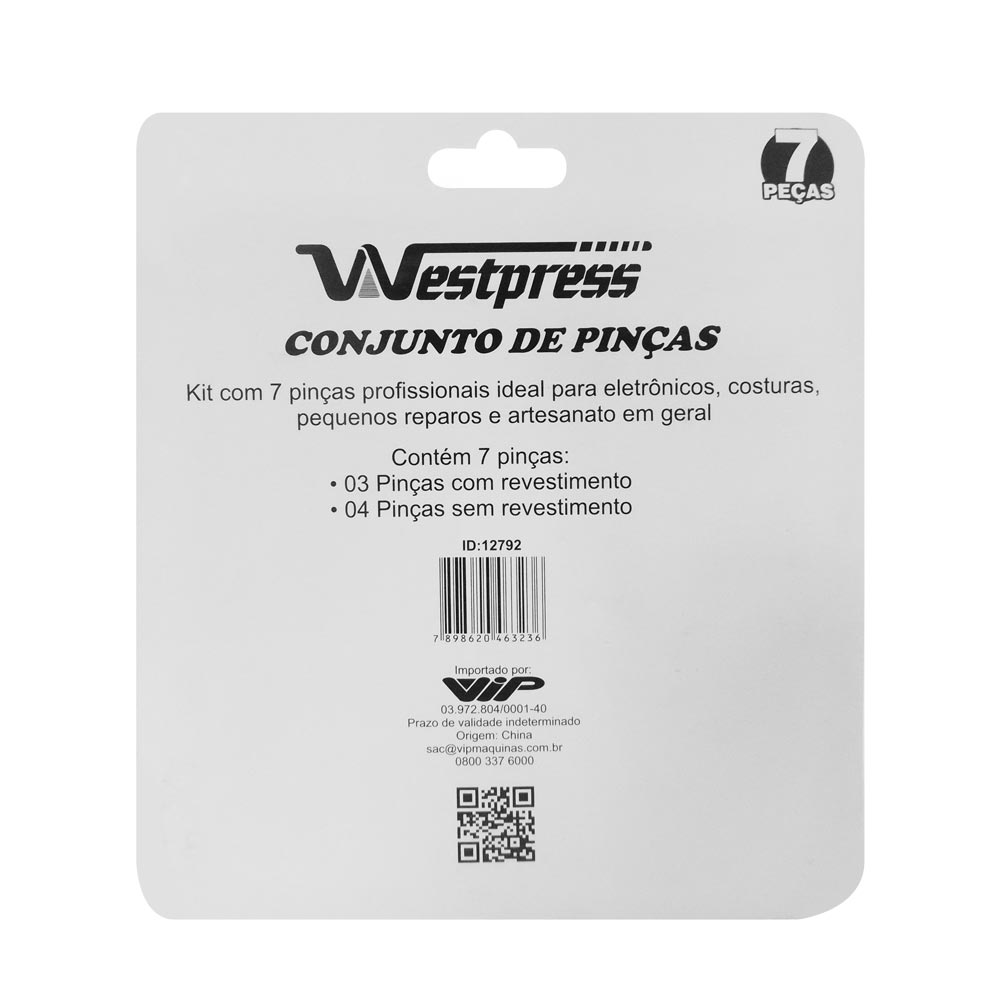 Kit De Pinças Com 7 Peças - Westpress - Imagem 3