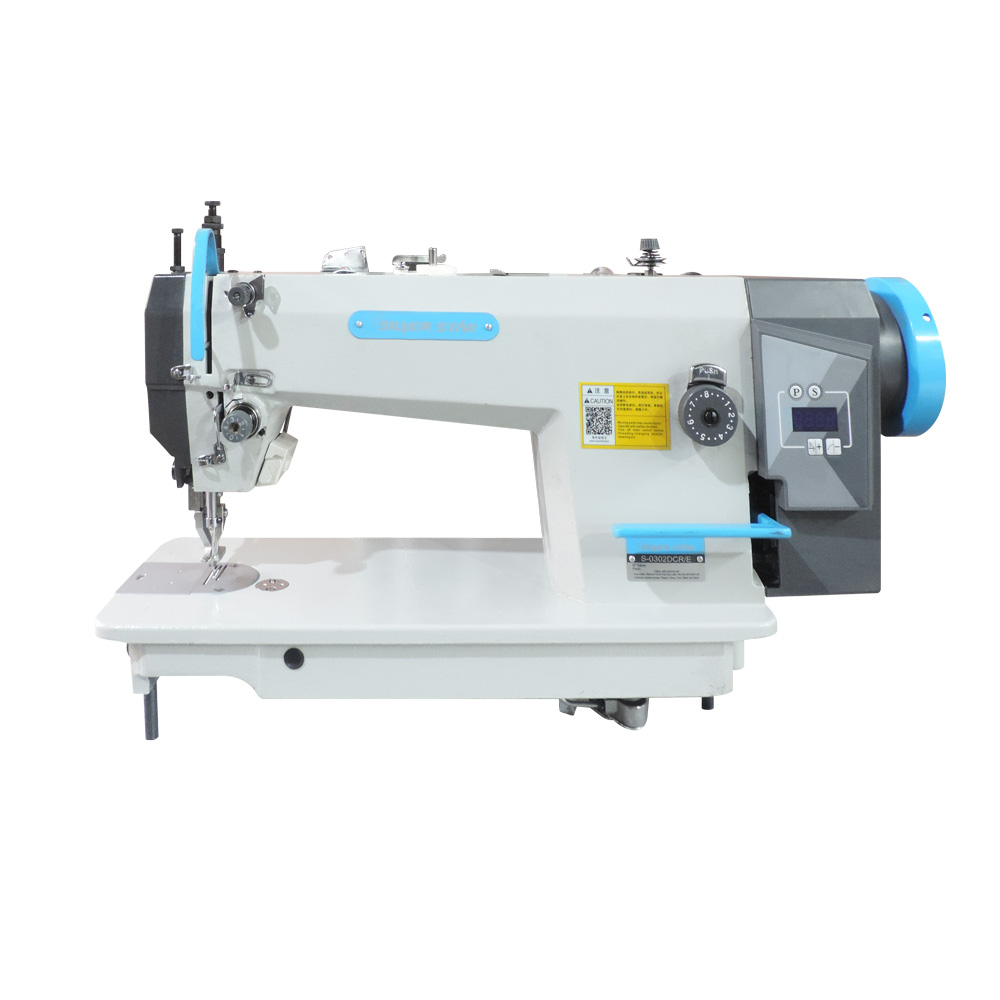 Máquina De Costura Reta Transporte Duplo Lançadeira Grande Direct Drive S-0302 Dcr/E Silverstar