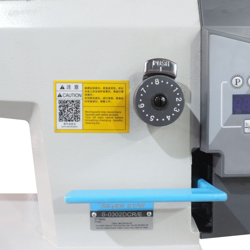 Máquina De Costura Reta Transporte Duplo Lançadeira Grande Direct Drive S-0302 Dcr/E Silverstar - Imagem 2