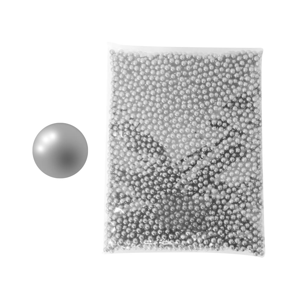 Pacote 4200 Pérolas Inteiras Sem Rebite 6Mm Abs Cor Prata 500G - Imagem 3