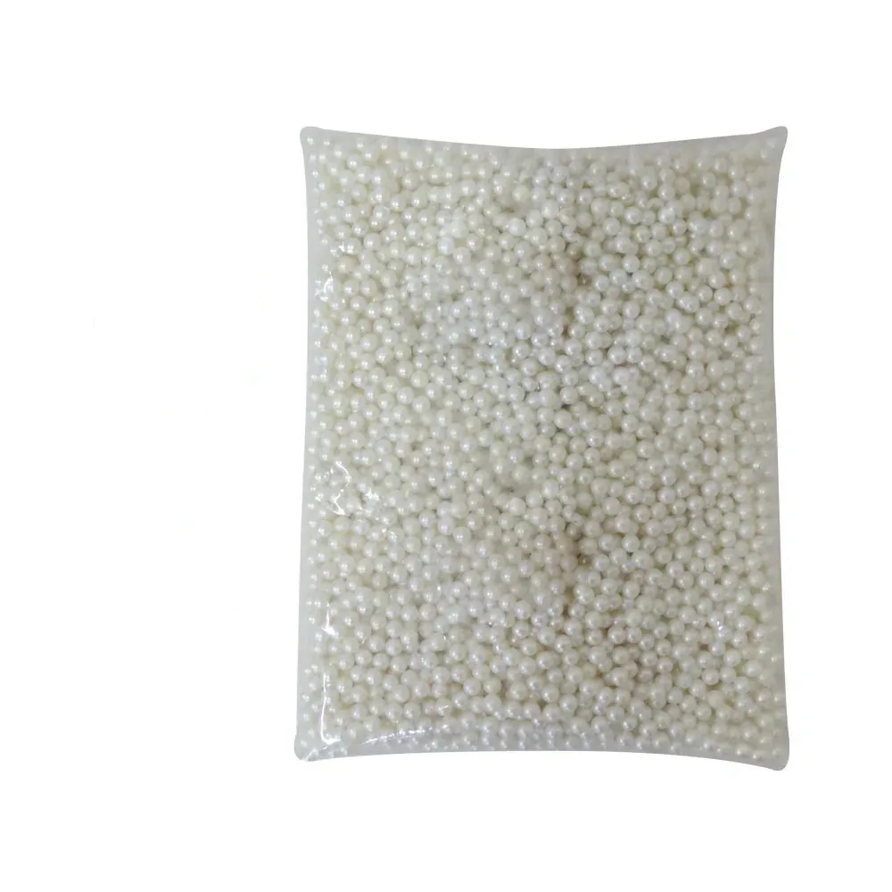 Pacote 4200 Pérolas Inteiras Sem Rebite 6Mm Abs Cor Creme 500G - Imagem 2