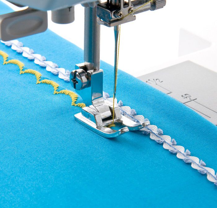 Calcador Doméstico Ponto Cheio Abrir Costura E Aplicação