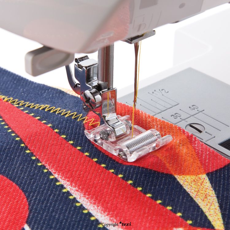 Calcador Domestico Com Rolete Para Plástico Vinil E Couro