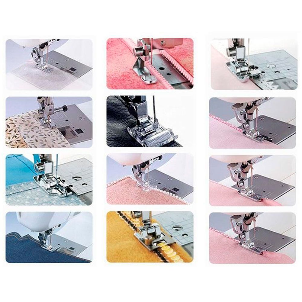 Kit De Calcadores Sapatas Multiuso Para Máquinas Domésticas 32 Peças - Imagem 3