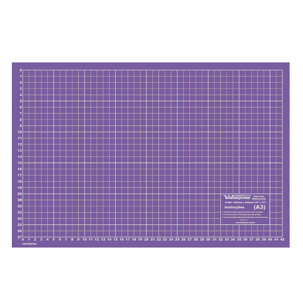 Base Auto Cura Para Corte De Tecidos Patchwork E Scrapbook Frente E Verso 45X30