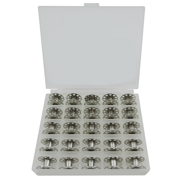 Porta Bobina Estojo Com 25 Bobinas Metálicas