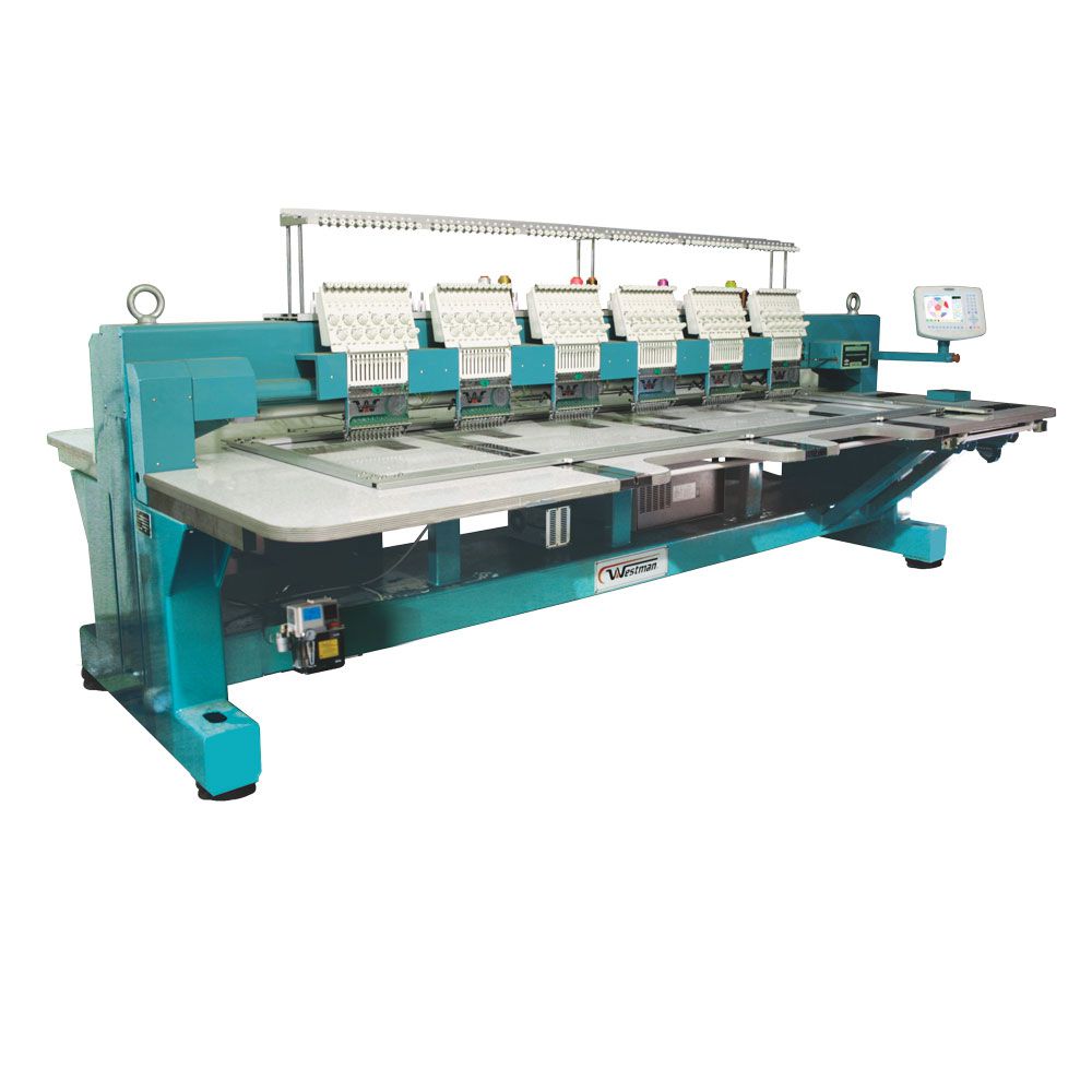 Máquina De Bordar 6 Cabeças 12 Agulhas Wm-1206