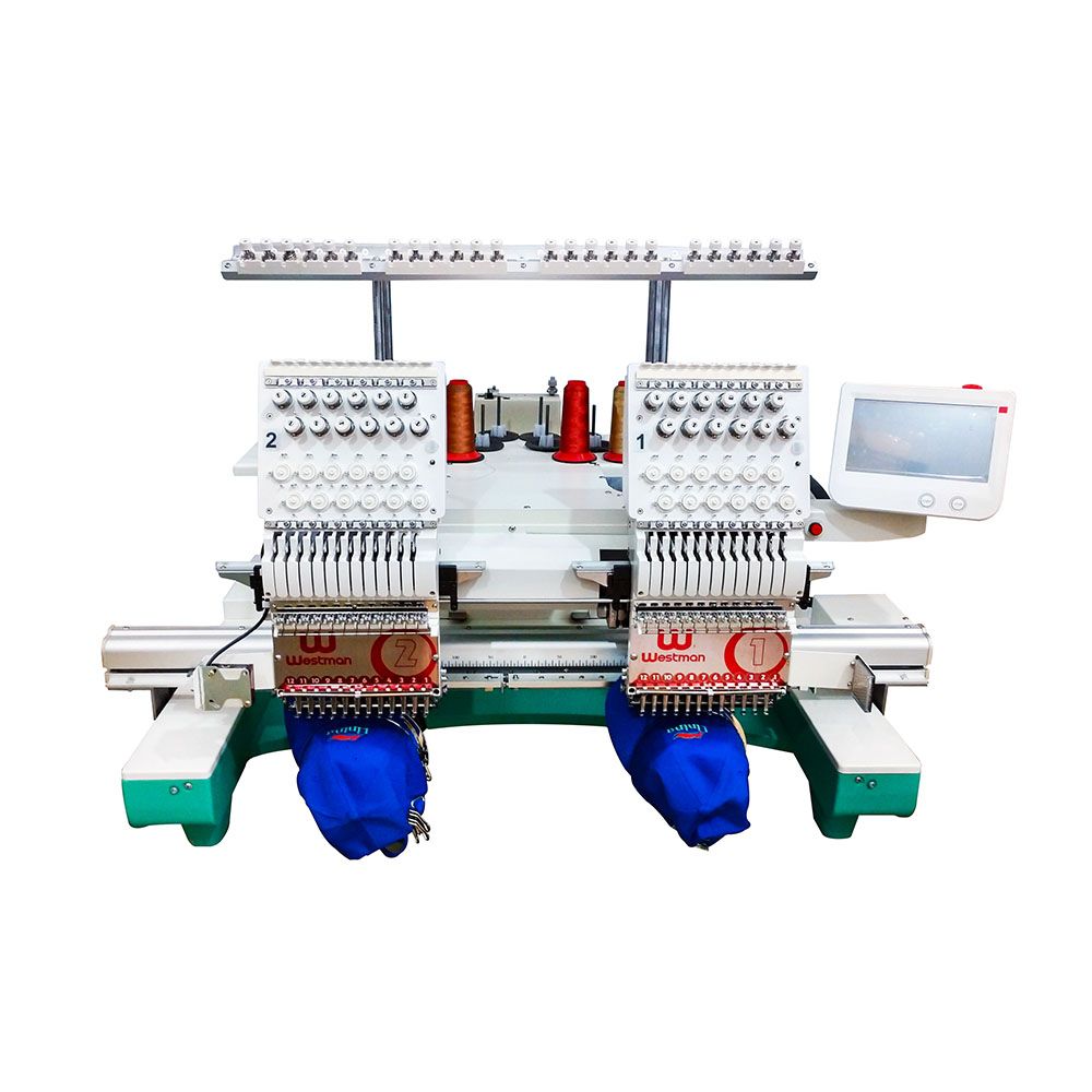 Máquina De Bordar 2 Cabeças 12 Agulhas Wm-1202