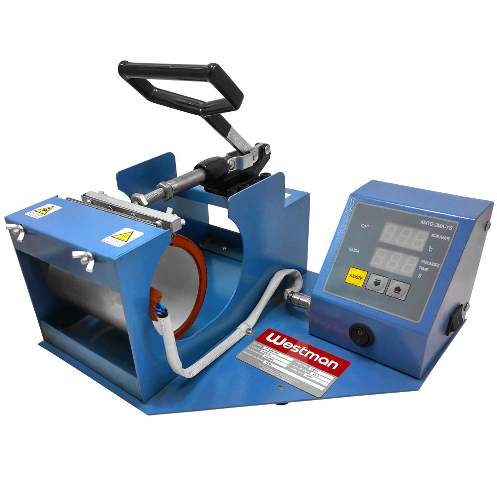 Prensa Manual Hot Stamp Para Caneca 11X23,5Cm