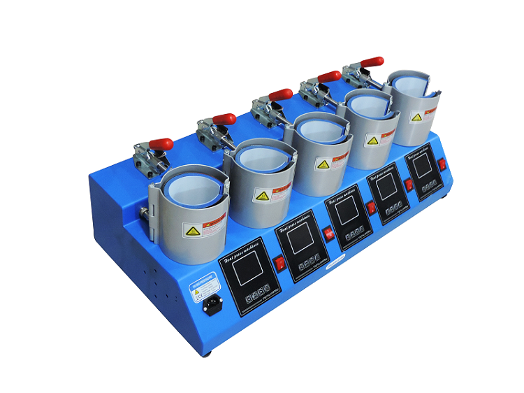 Prensa Manual Hot Stamping Para 5 Caneca 11 X 23,5 - Imagem 4