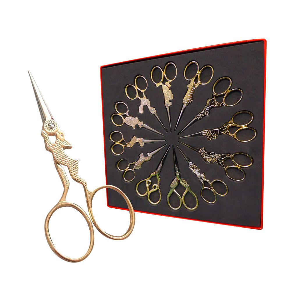 Conjunto De Tesouras Para Bordado Animais