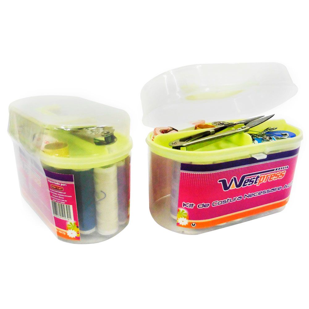 Kit De Costura Com Maleta Acrílica - Imagem 2