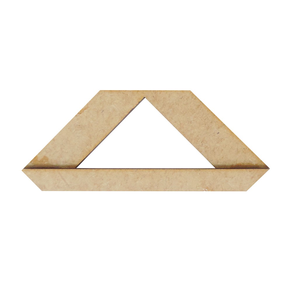 Régua Molde Fio De Cabelo Mdf