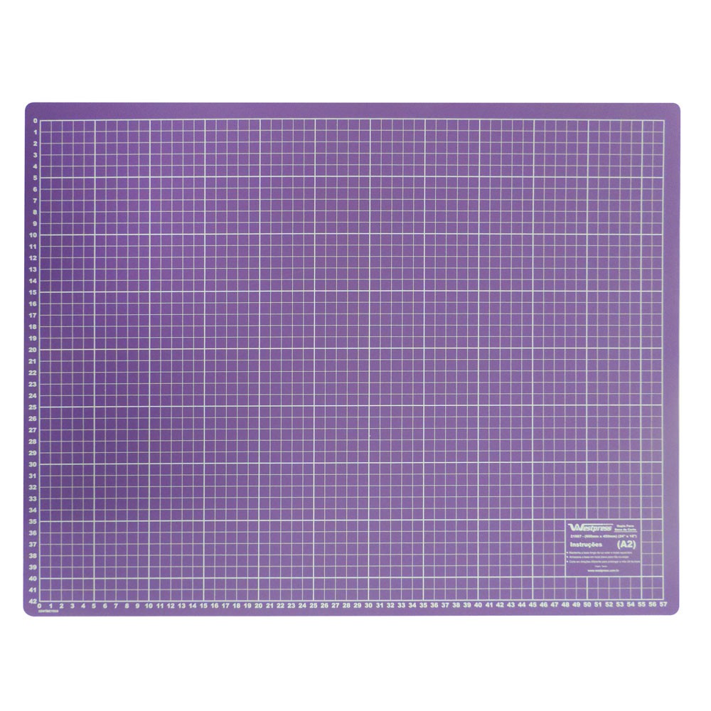 Base De Corte Patchwork E Scrapbook Frente E Verso 90X60 Roxa