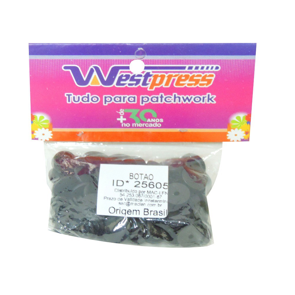 Botão De Pressão Plástico Ritas N°15