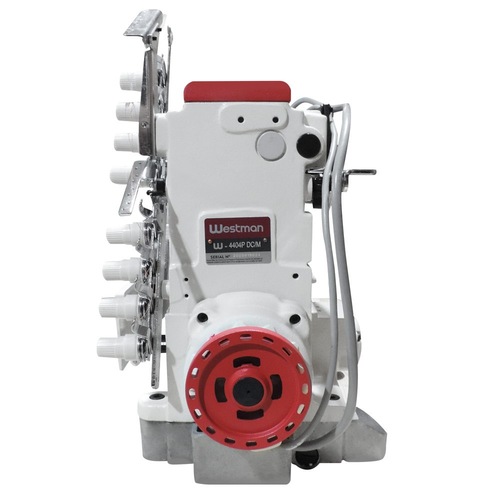 Máquina De Costura Industrial Elástiqueira Base Cilindrica 04 Agulhas 8 Fios Direct Drive W-4404P-Fxdc - Imagem 3