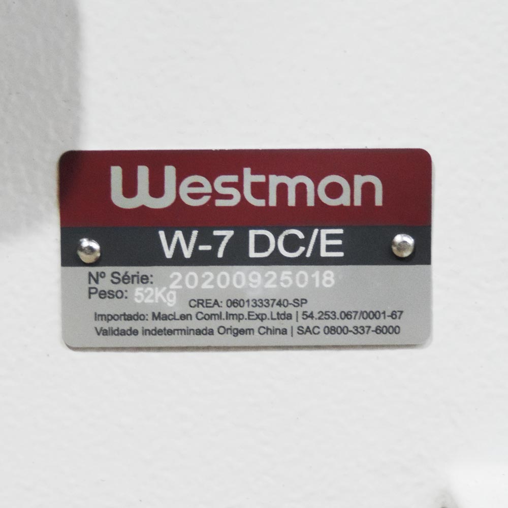 Máquina De Costura Galoneira Plana Direct Drive 3 Agulhas 5 Fios Base Fechada W-7 Dc/E Westman - Imagem 5