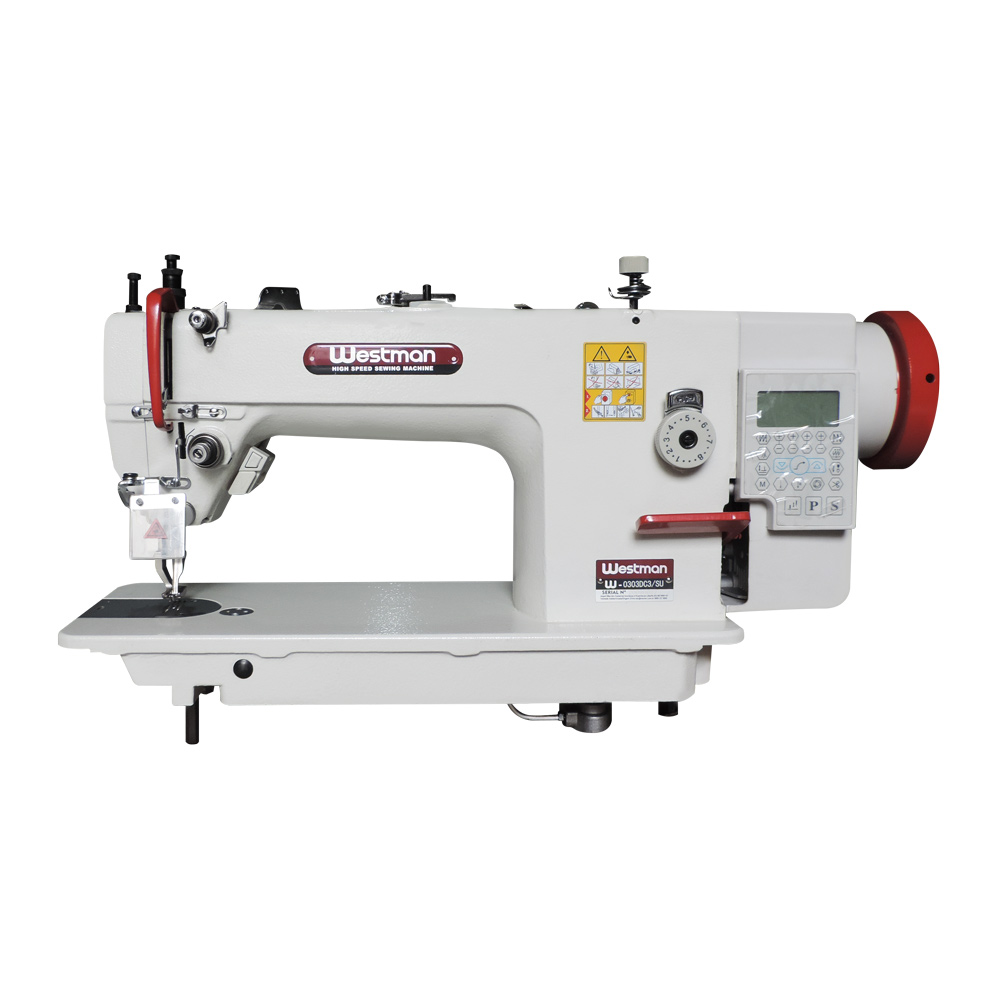 Máquina De Costura Reta Transporte Triplo Lançadeira Grande 3 Funçoes Direct Drive W-0303 Dc3/Su Westman