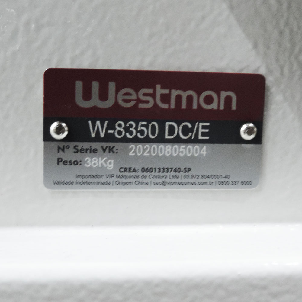 Máquina De Costura Industrial Reta Ponto Picado Para Alinhavar Direct Drive W-8350 Dc/E Westman - Imagem 5