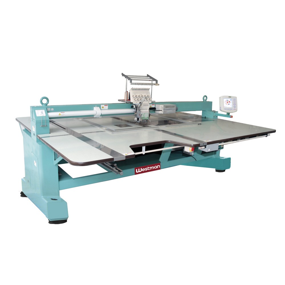 Máquina De Bordar 1 Cabeça 12 Agulhas Para Bandeira 100X100 Wm-1201-100