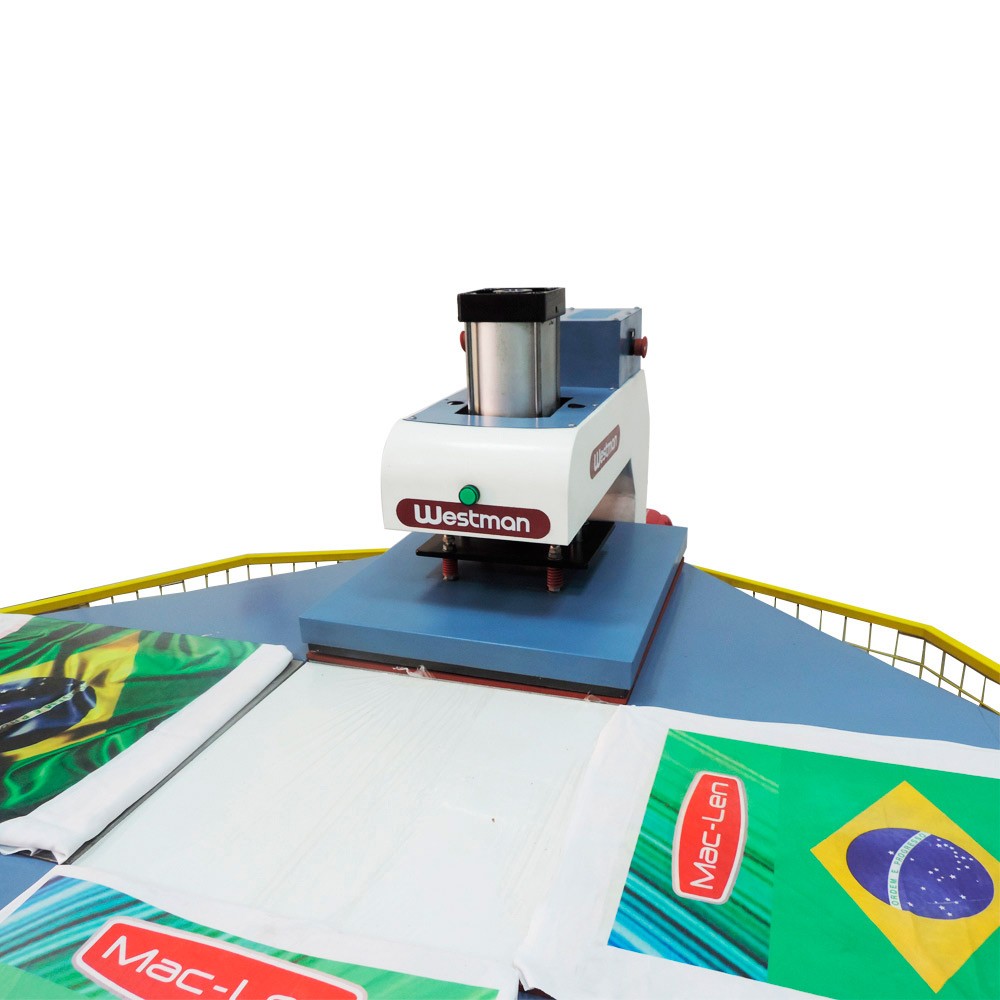 Prensa Para Sublimação Pneumática 4 Bandejas 40X60 Com Sistema Giratório - Imagem 2