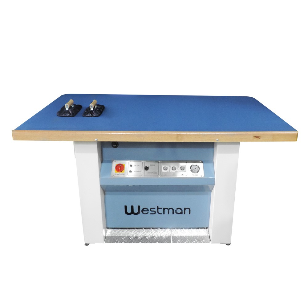 Mesa Para Passadoria Retangular Vaporizante Com Caldeira De 20 Litros 1,80 X 90