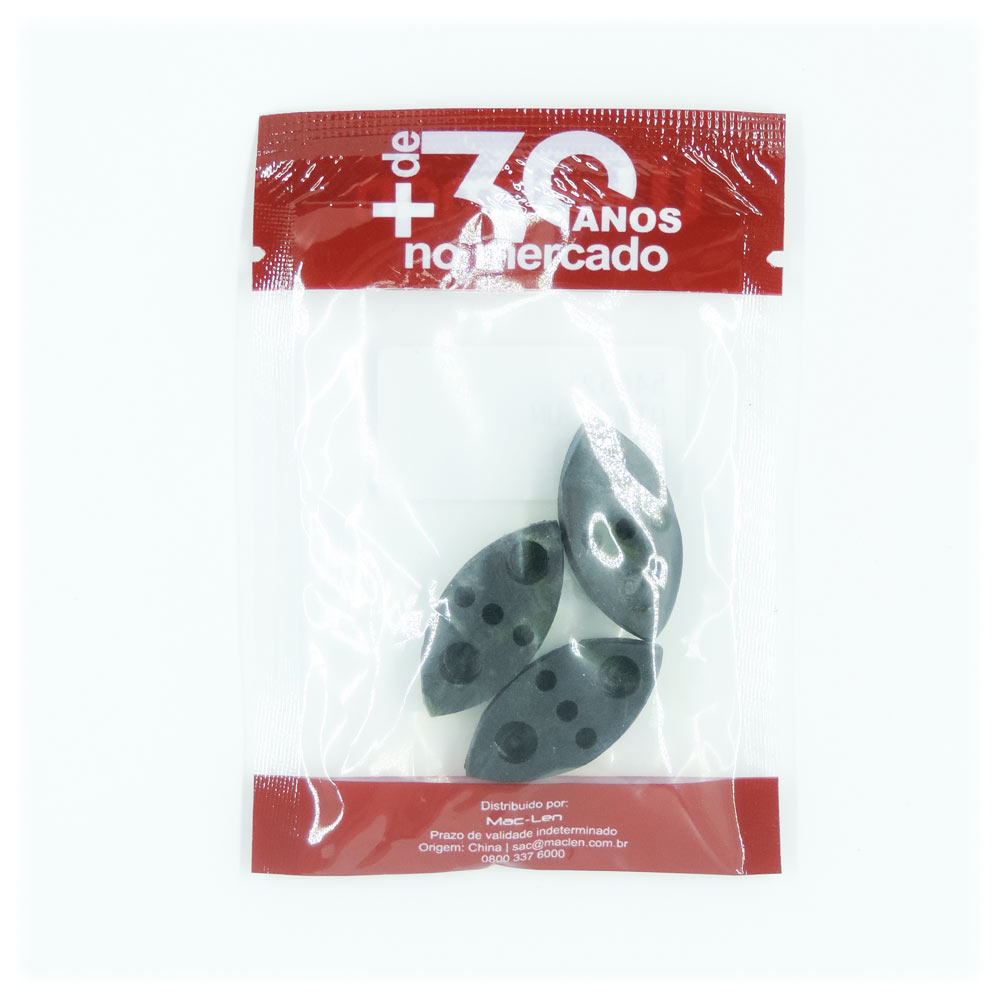 Borracha Meia Lua Pequena Singer 191 Si-540521 Com 3 Unidades - Imagem 2