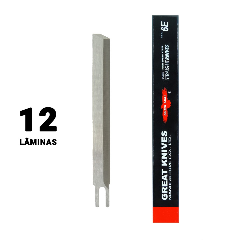 Faca Aço Rápido 6" Golden Eagle 12 Lâminas Corte Preciso