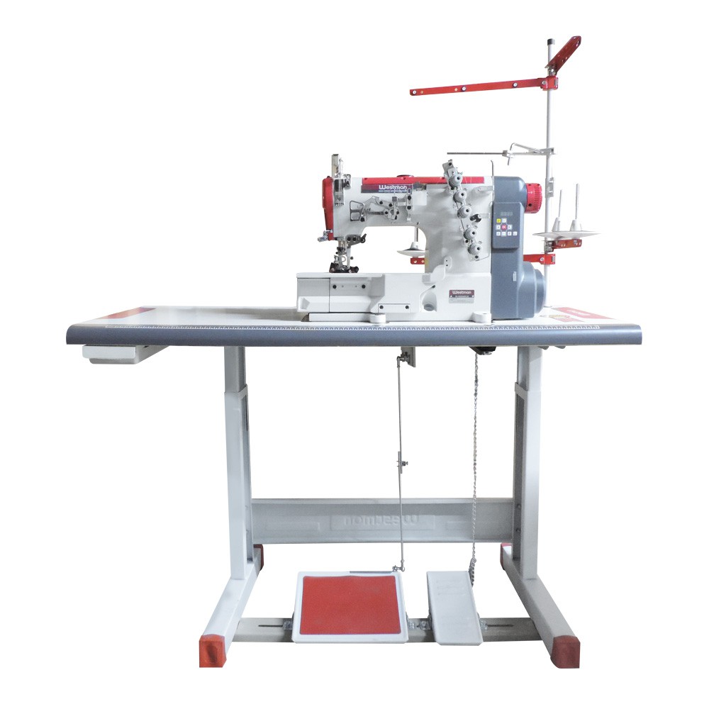 Galoneira Plana Direct Drive 3 Agulhas 5 Fios Base Fechada Westman W-32500 Dc/E - Imagem 4