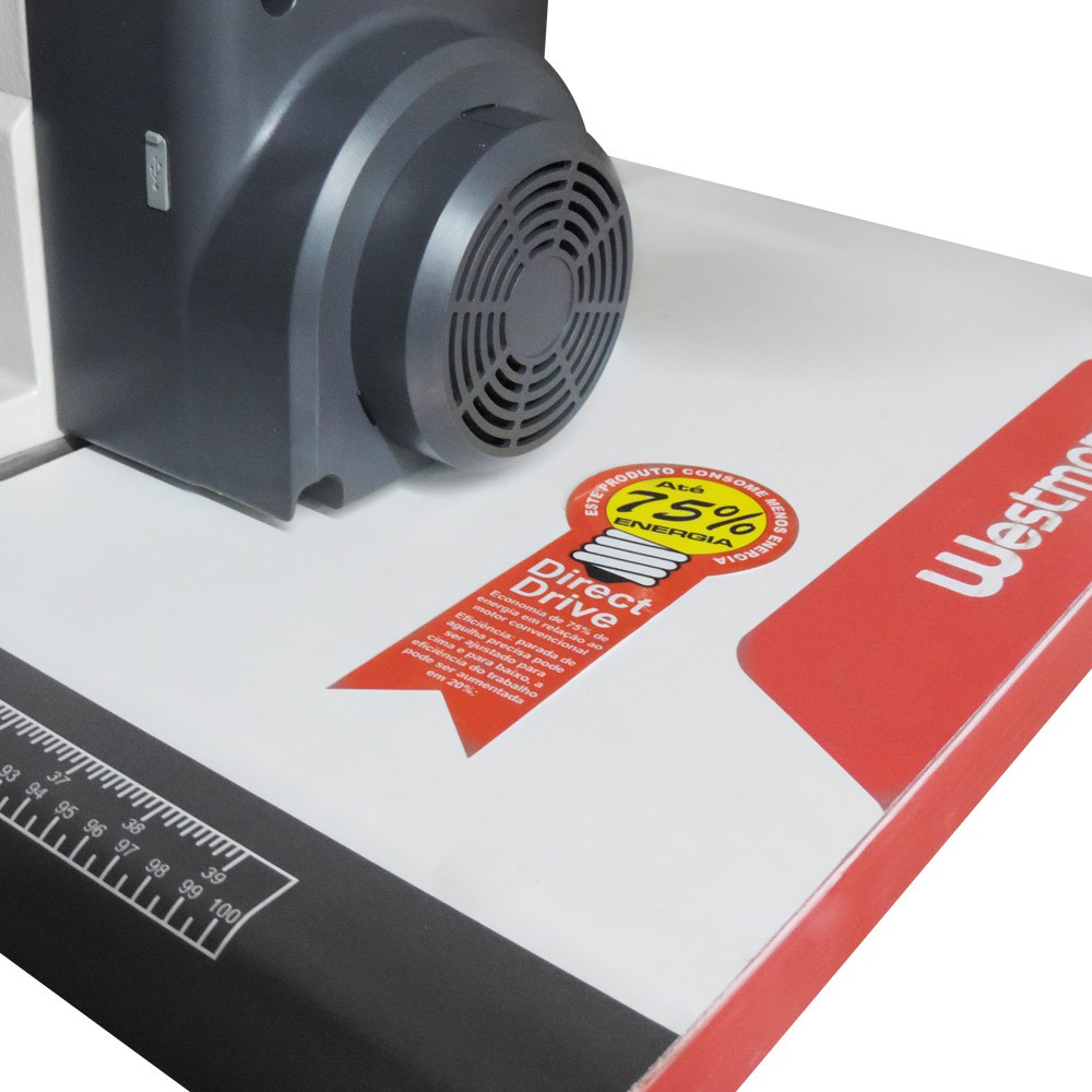 Galoneira Plana Direct Drive 3 Agulhas 5 Fios Base Fechada Westman W-32500 Dc/E - Imagem 3