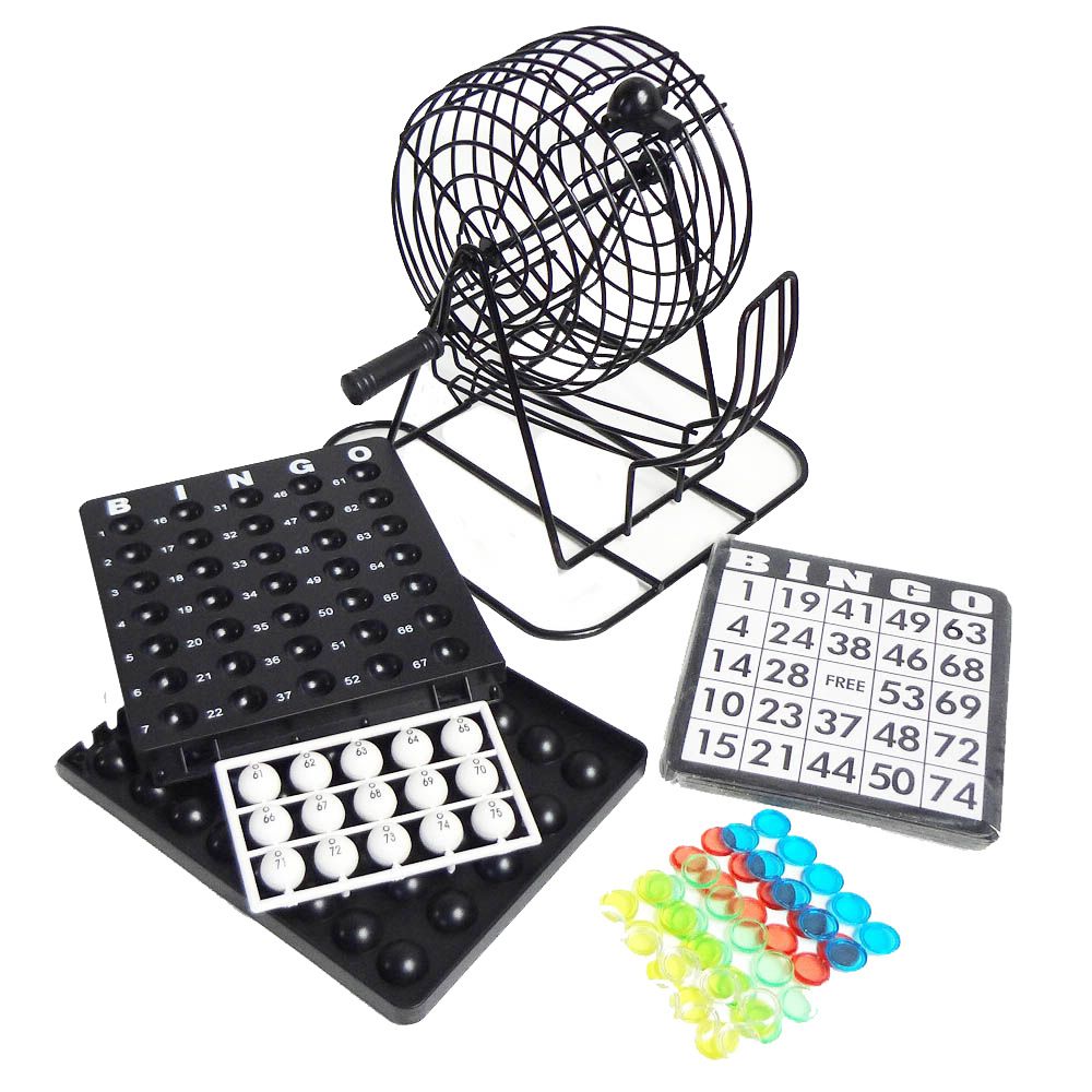 Jogo De Bingo Com Fichas Tabuleiro Medida 9 Polegadas - Imagem 2