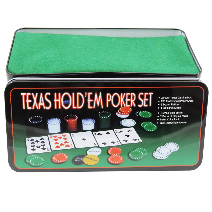 Kit De Poker Com 200 Fichas Texas Hold'Em - Imagem 3