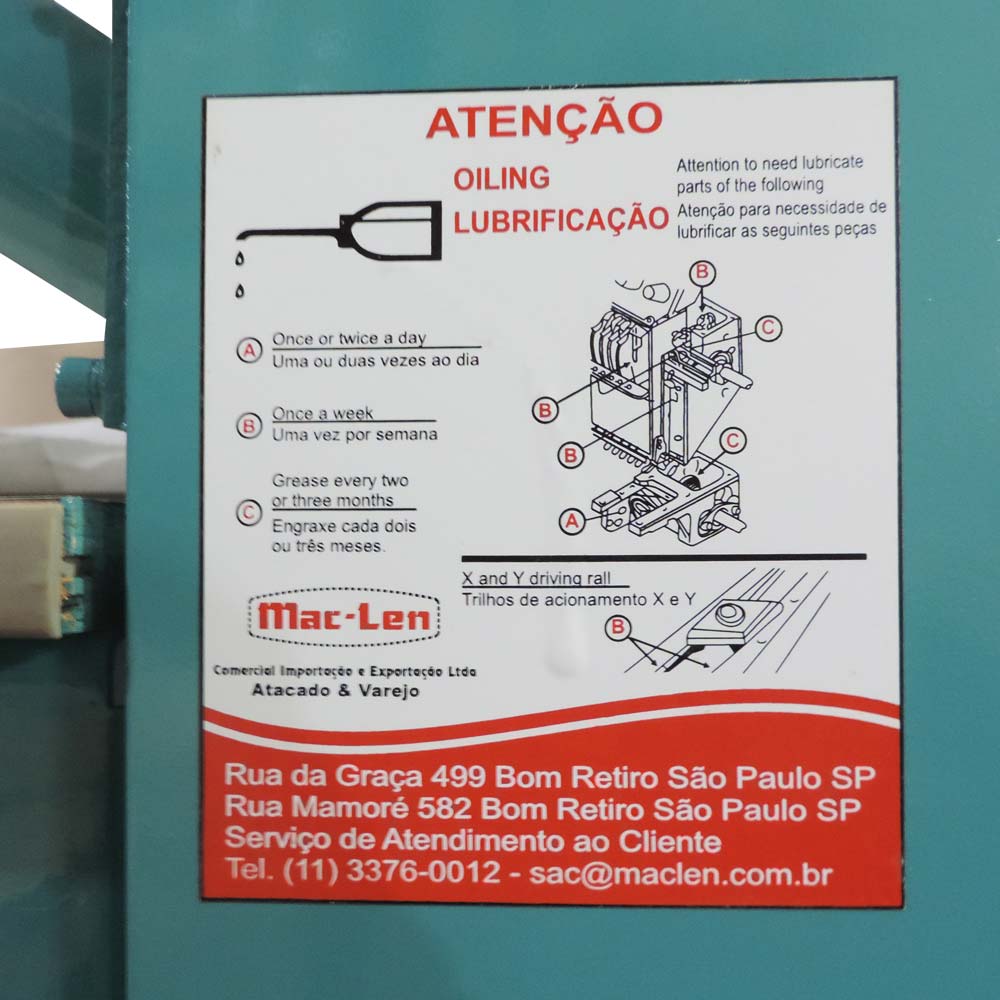 Máquina De Bordar 1 Cabeça 12 Agulhas Com Aplicador De Lantejoula Wm-1201-45Ps - Imagem 9
