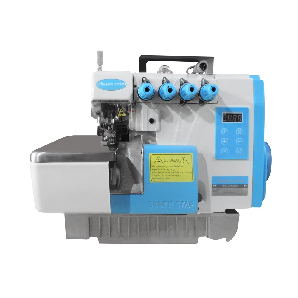 Máquina De Costura Industrial Overloque Ponto Cadeia 2Ag 4 Fios Direct Drive S8-4Dc/E Silverstar