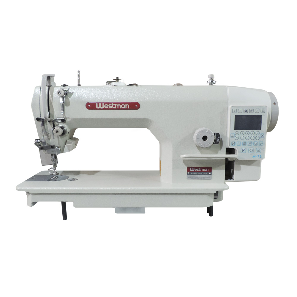 Máquina De Costura Industrial Reta Pesada Eletrônica Direct Drive 4 Funções W-9802 Dc-4H/M Westman