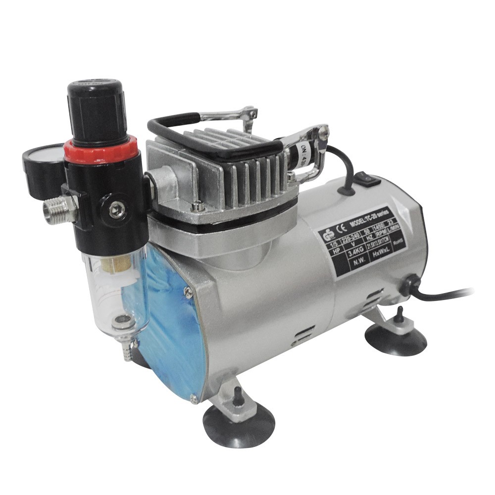 Mini Compressor Com Kit Aerógrafo - Imagem 2