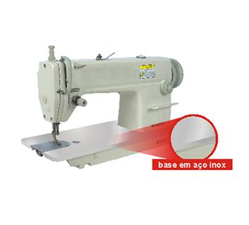Máquina Costura Reta Industrial Com Base Aço Inox S-6150 A