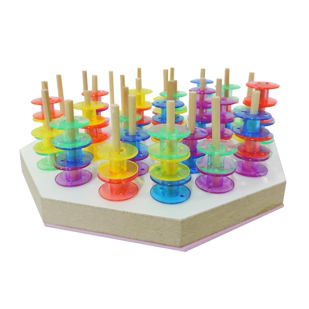 U Porta Bobinas E Carretel De Linha Octagonal