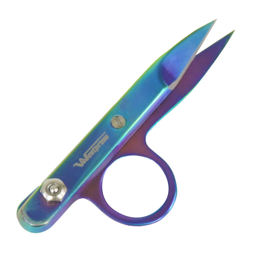 Tesoura Westman 4"(10,16Cm) Tecelao Titanium Arco Iris