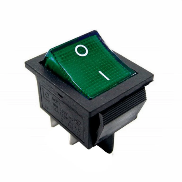 BOTAO LIGA E DESLIGA ACIONADOR INTERRUPTOR VERDE STEAMER SR-9000
