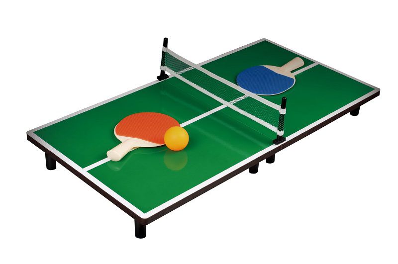 Mini Mesa De Ping-Pong 90X40 Com Rede E Raquetes