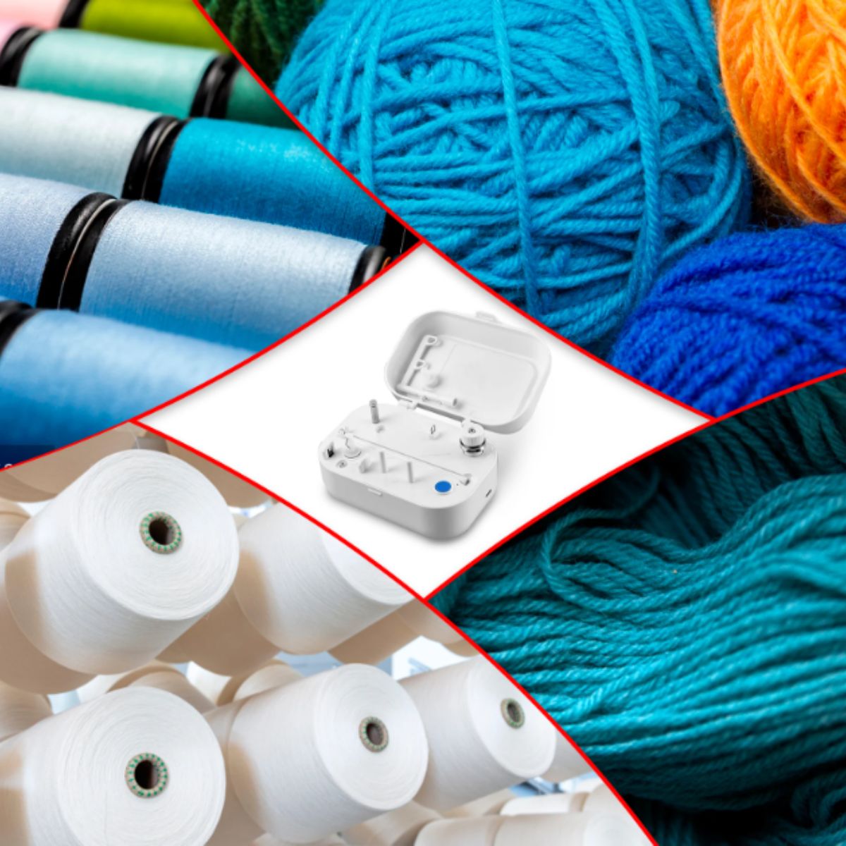 Enchedor Bobina Costura Elétrico Portátil Automático - Imagem 3